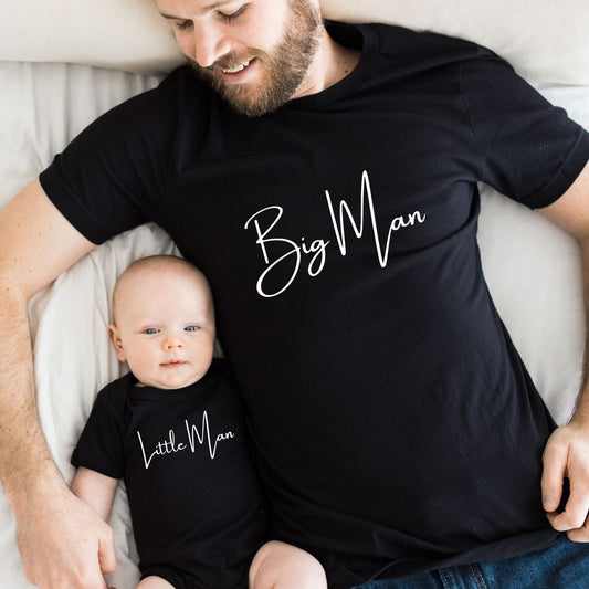 Daddy Son shirts, Big Man little man , Daddy Son Matching Shirts, Dad Son Shirts, Daddy and son Shirts, UNISEX (Copy)