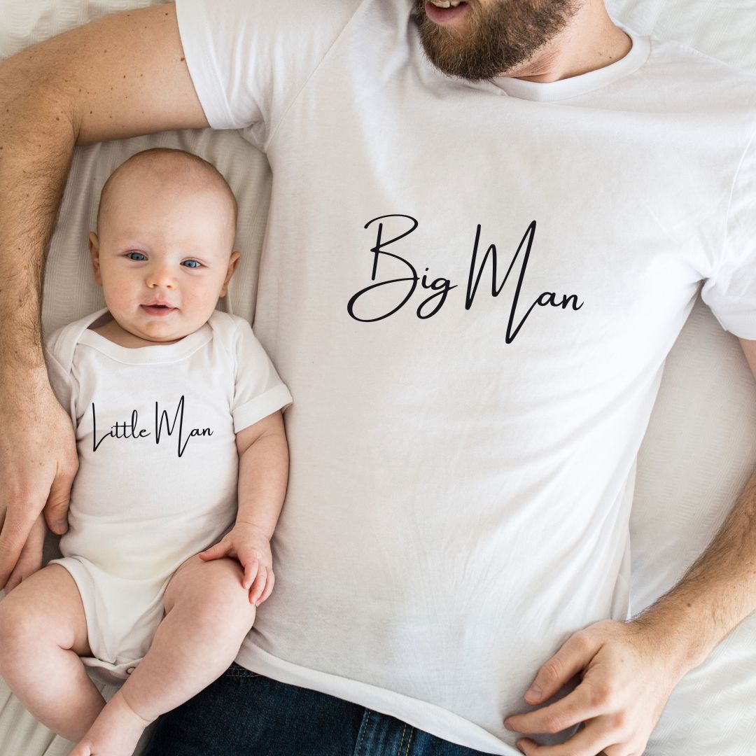 Daddy Son shirts, Big Man little man , Daddy Son Matching Shirts, Dad Son Shirts, Daddy and son Shirts, UNISEX (Copy)