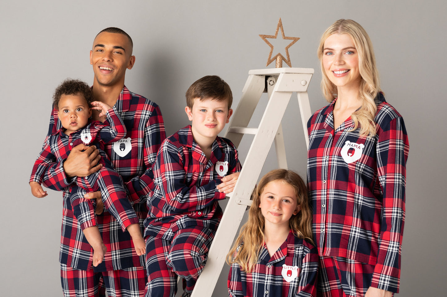 Christmas Pjs, Personalised Matching Tartan Family Christmas Pyjamas Sets
