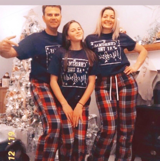 Copy of Christmas at the Personalised Matching Tartan Family Christmas Pyjamas Sets/ Christmas pjs / family christmas pjs / baby christmas pjs