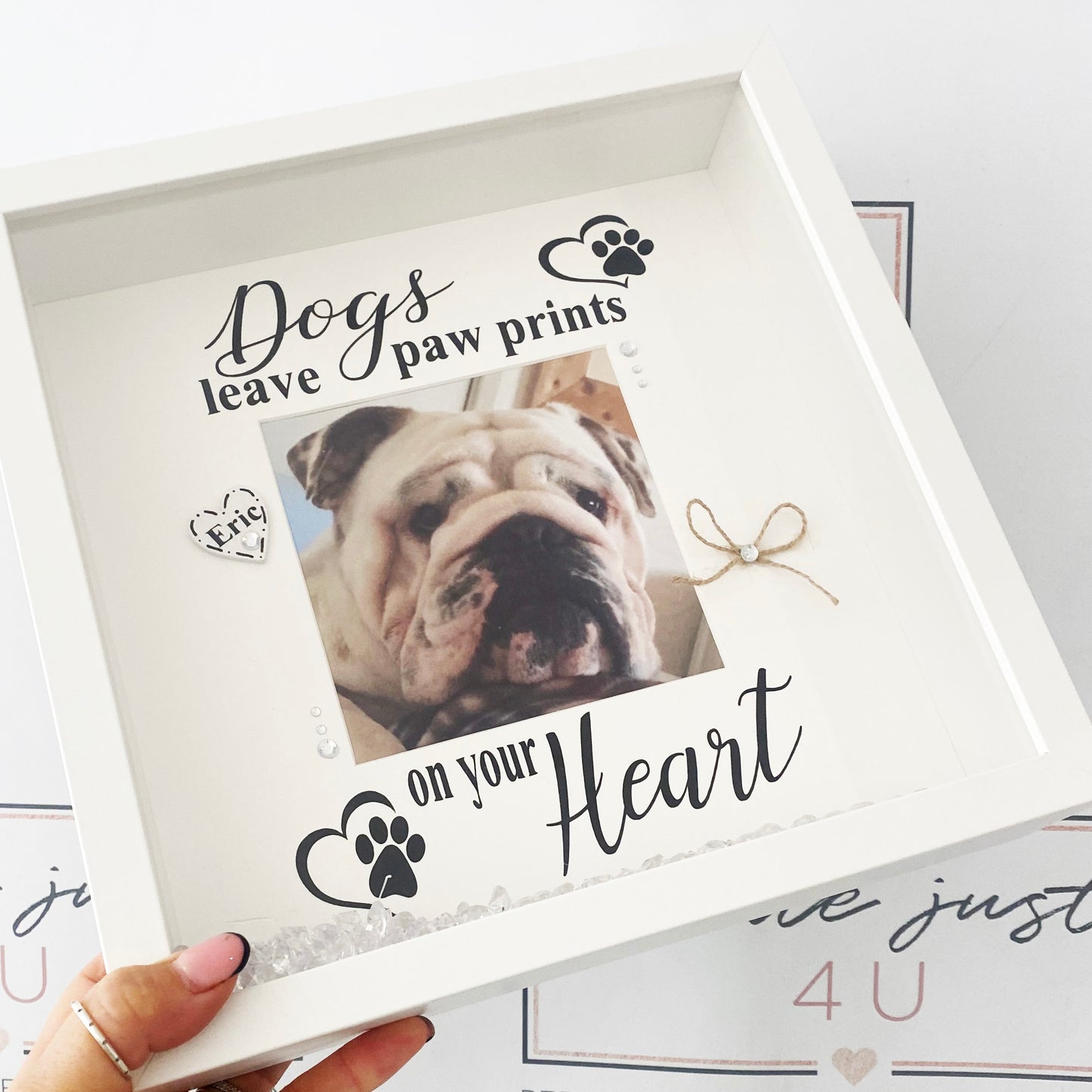 Dog Memorial Frame - Dogs Leave Paw Prints on your heart
