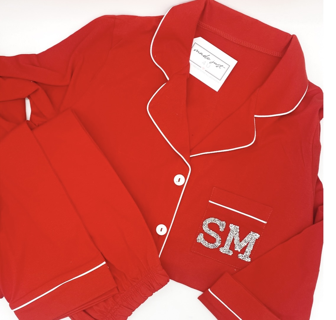 Sparkle Initials Cotton PJS