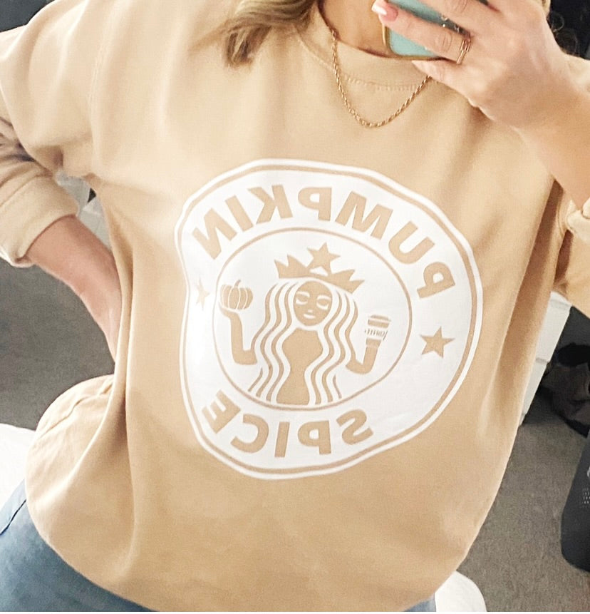 Pumpkin spice starbucks crewneck sweatshirt