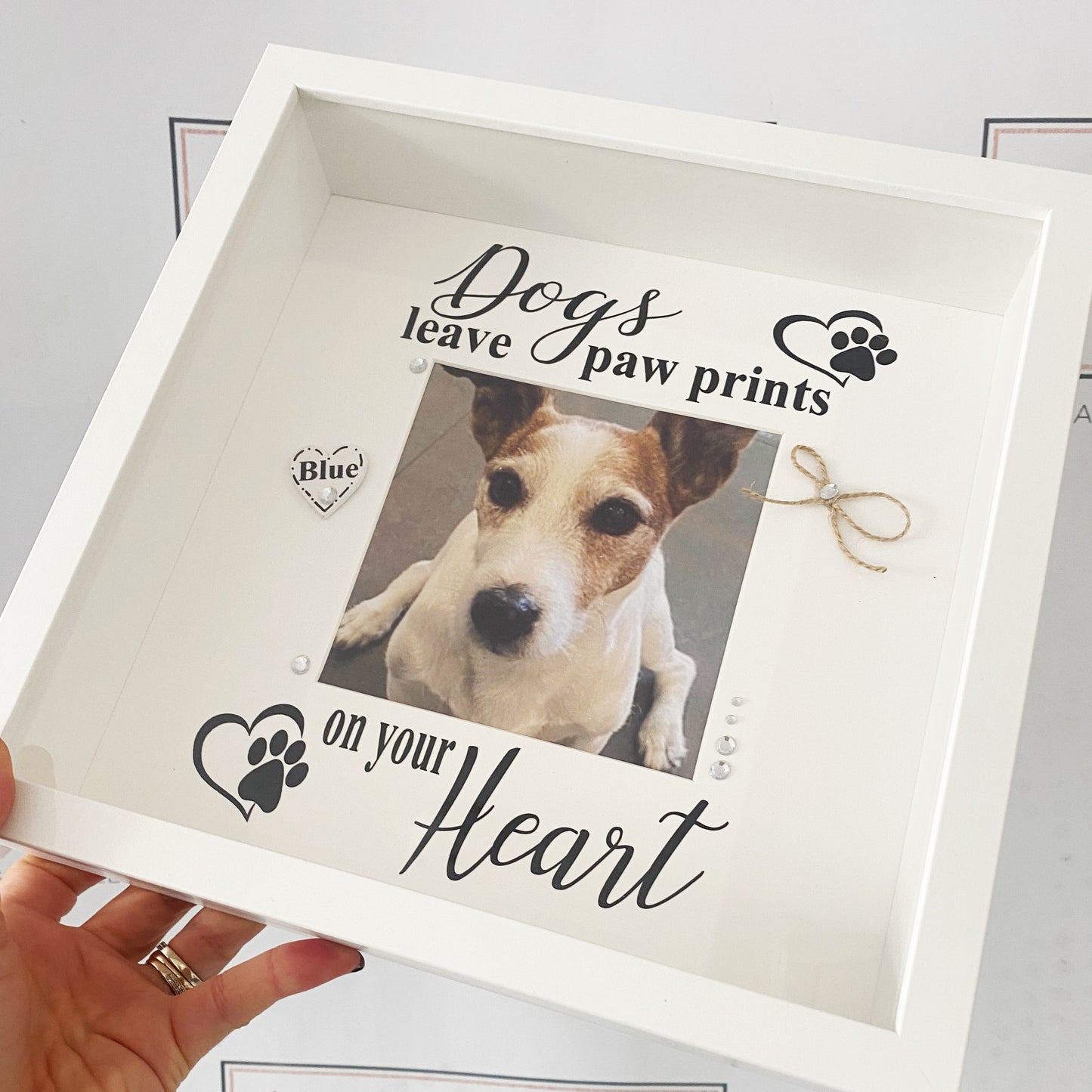 Dog Memorial Frame - Dogs Leave Paw Prints on your heart