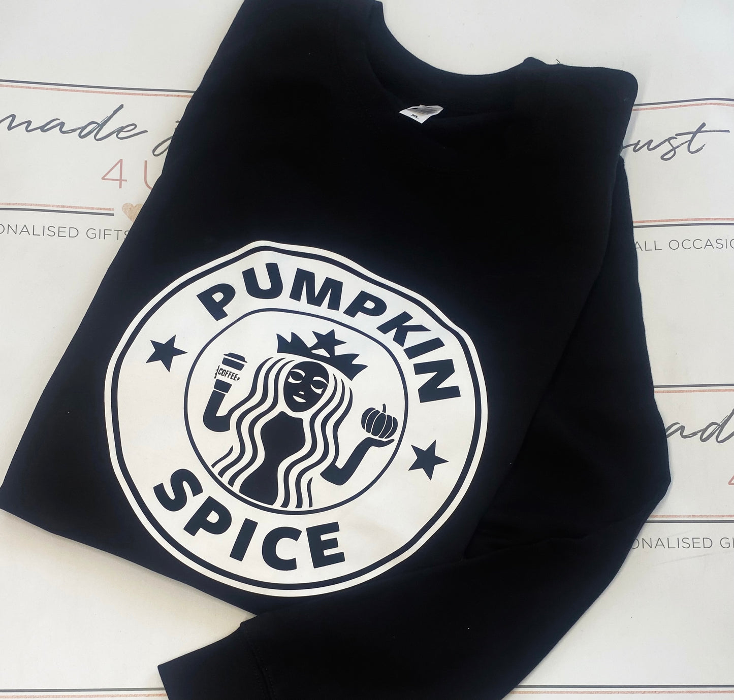 Pumpkin spice starbucks crewneck sweatshirt