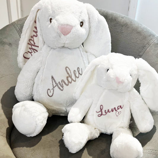 Personalied Bunny, Easter Bunny Gift, New Born or child Birthday Gift