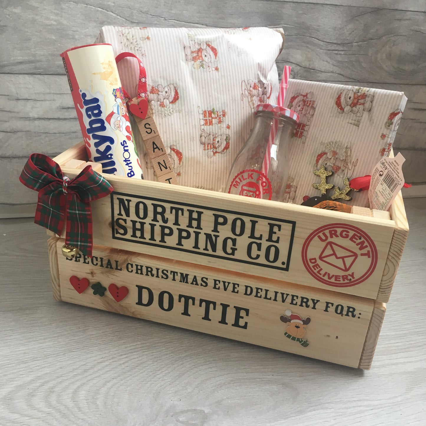 Personalised Christmas Delivery Christmas Eve Crate