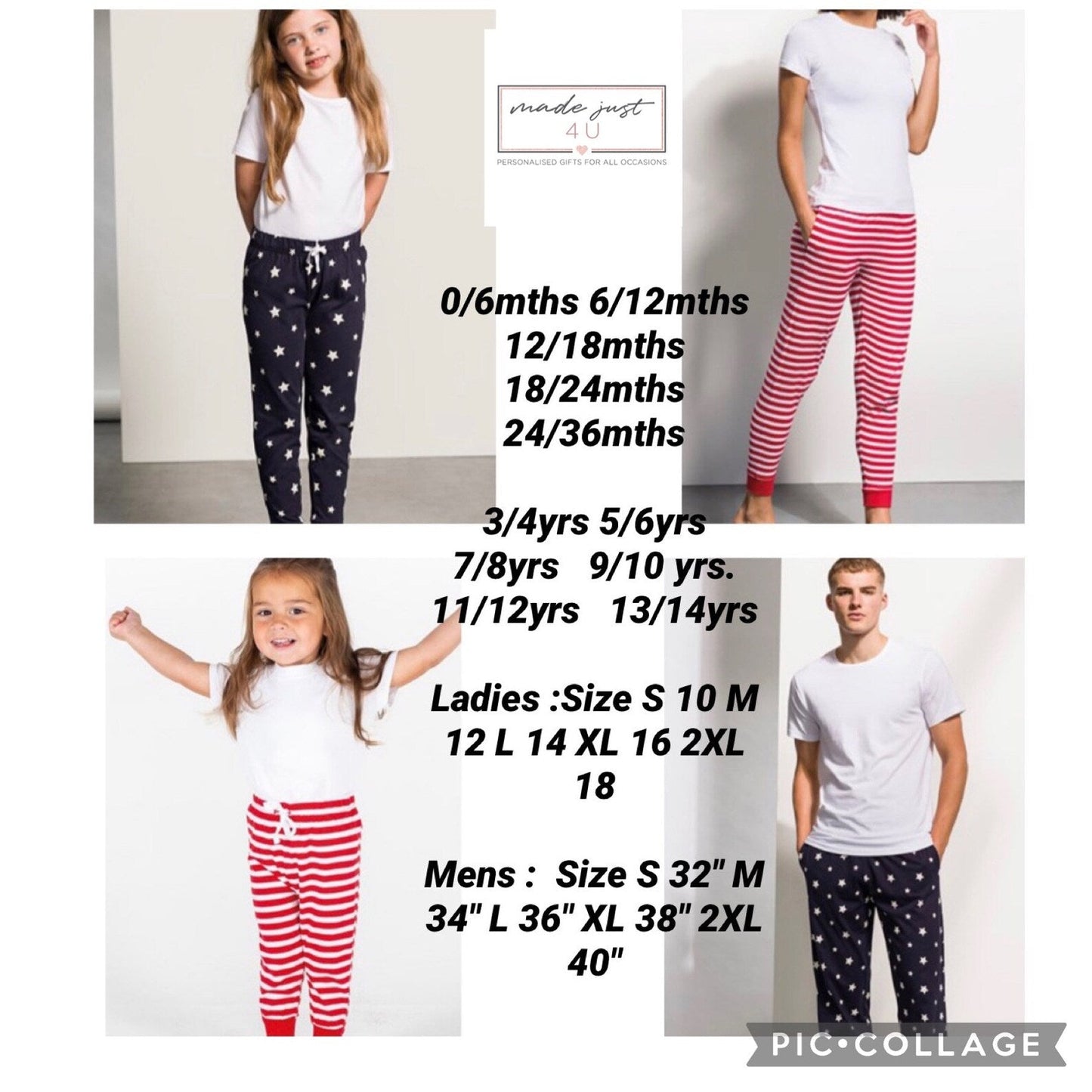 Couple Initials Pyjamas