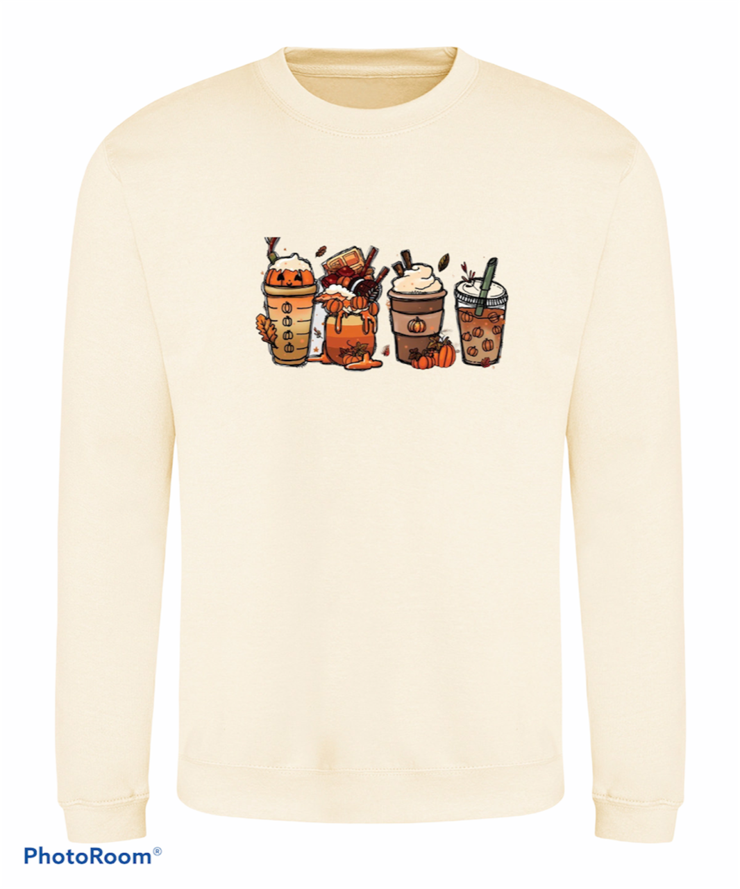Fall Crewneck Autumn Coffee Jumper Sweatshirt pumpkin spiced latte autumn design