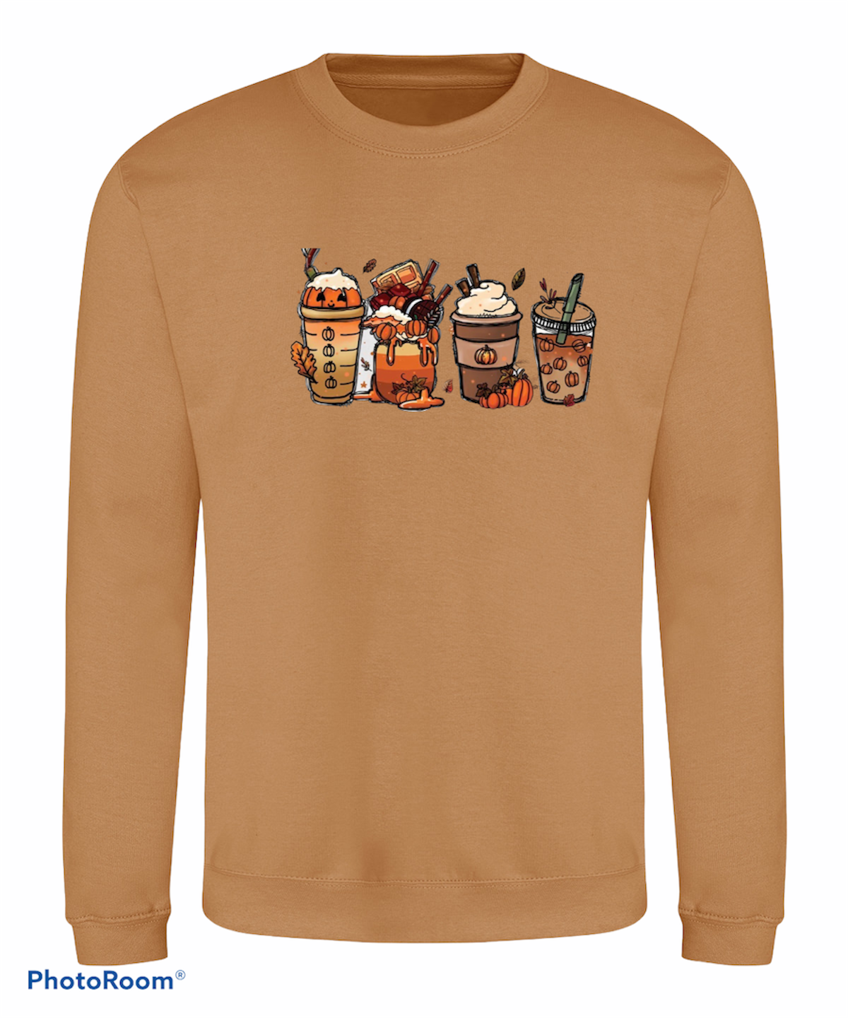 Fall Crewneck Autumn Coffee Jumper Sweatshirt pumpkin spiced latte autumn design