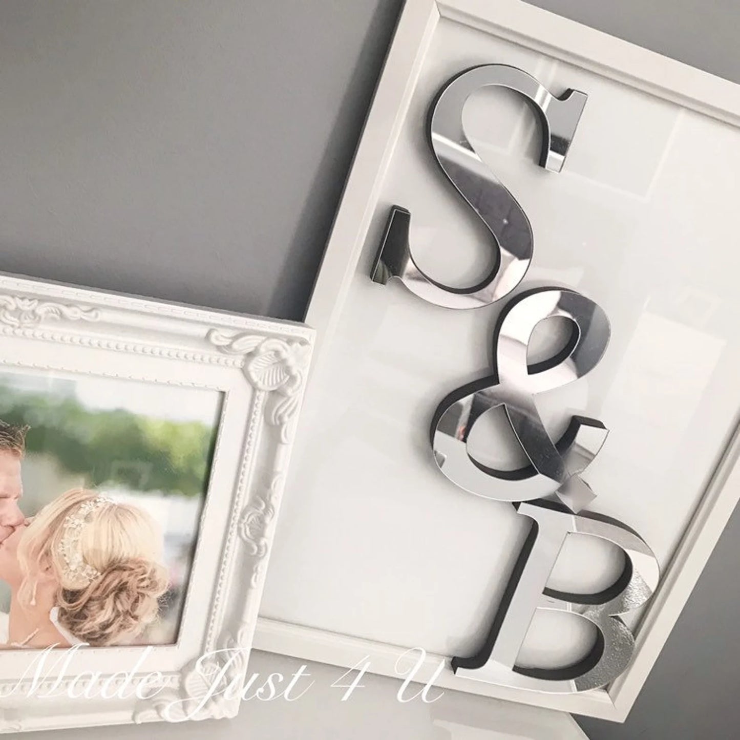 Personalised Mirrored Letter Frame , Personalised Mirrored A4