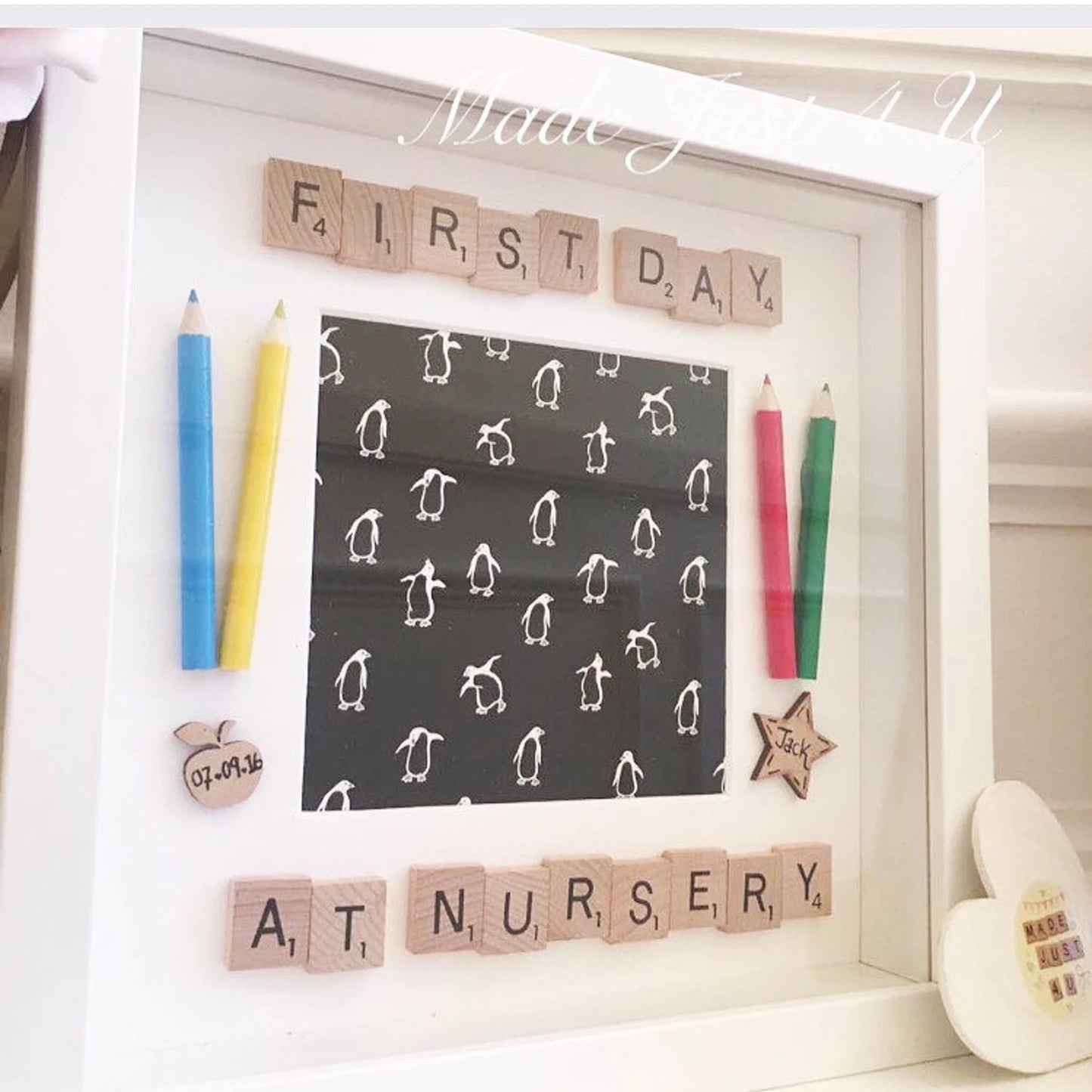 First day at school gift / Starting school or Pre school memory frame