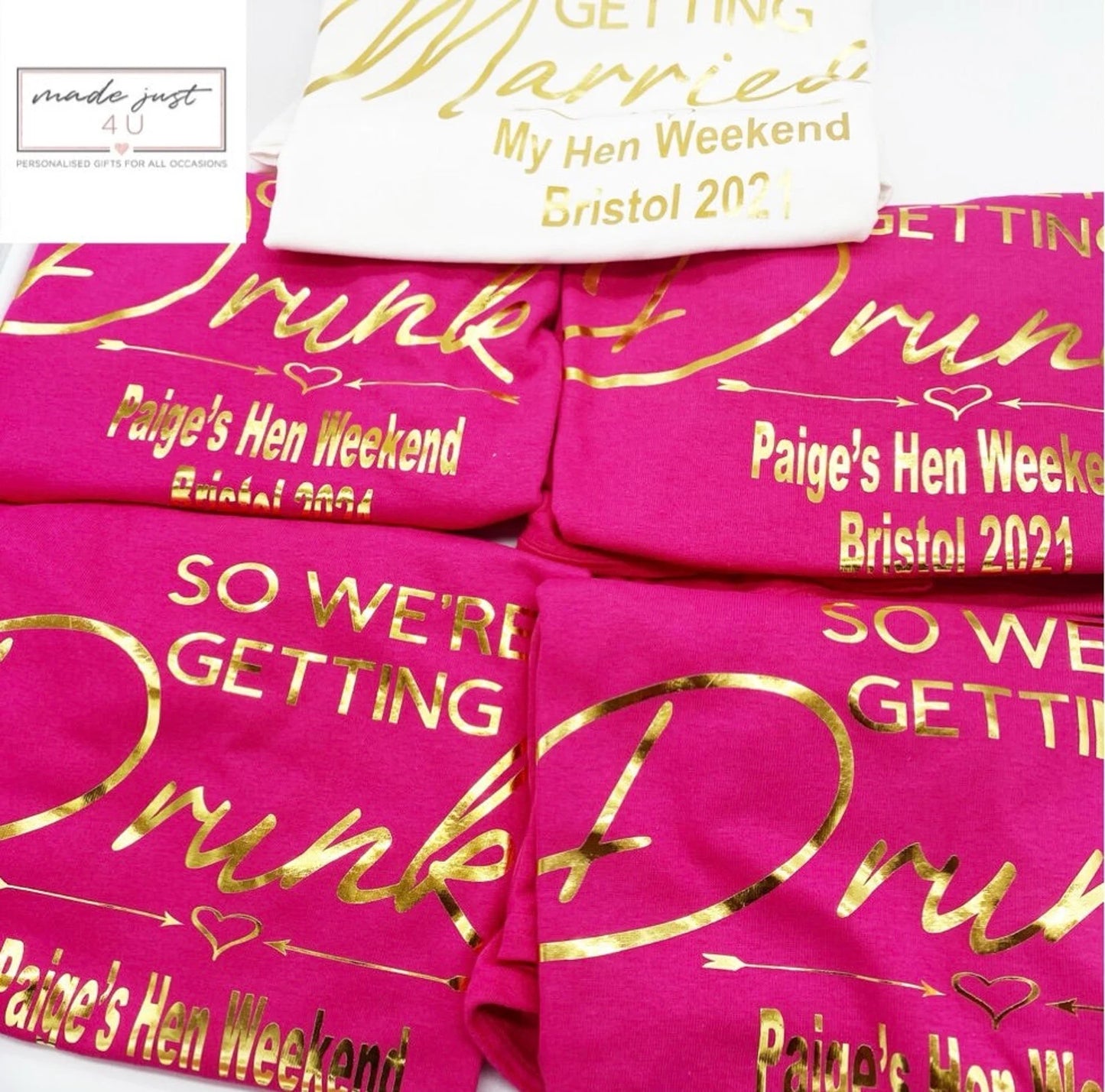 We're Getting Drunk Hen T-Shirts