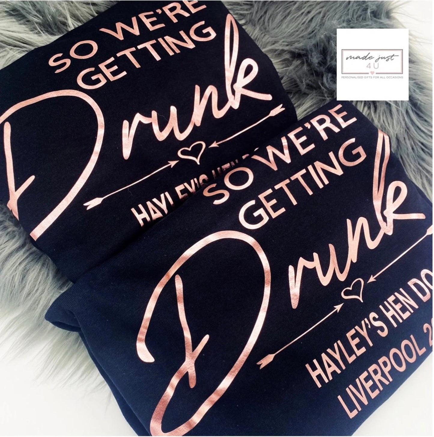 We're Getting Drunk Hen T-Shirts