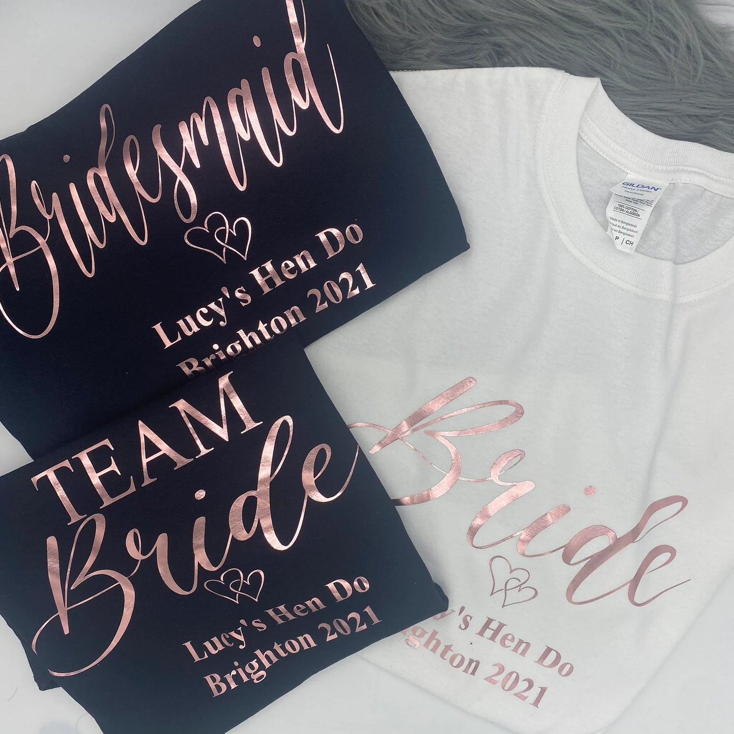 Personalised TEAM BRIDE Hen T-Shirts