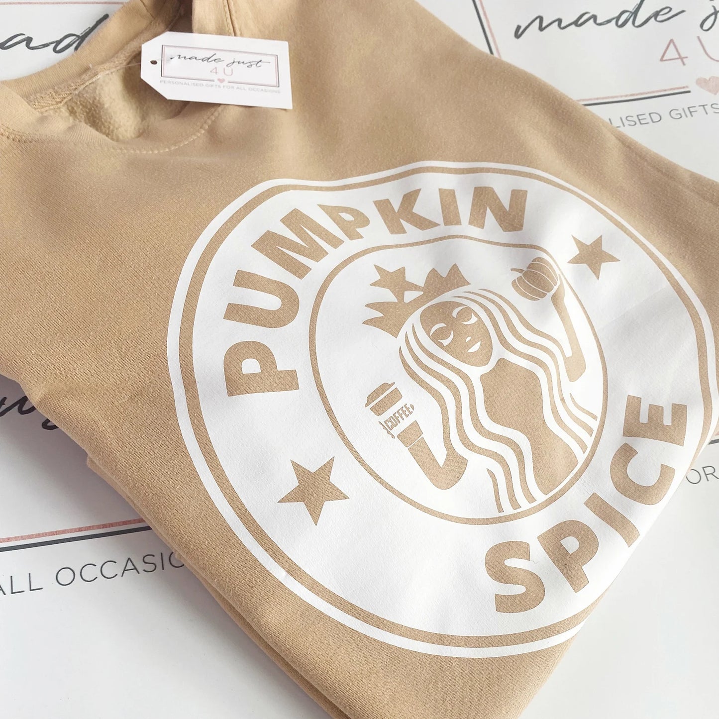 Pumpkin spice starbucks crewneck sweatshirt
