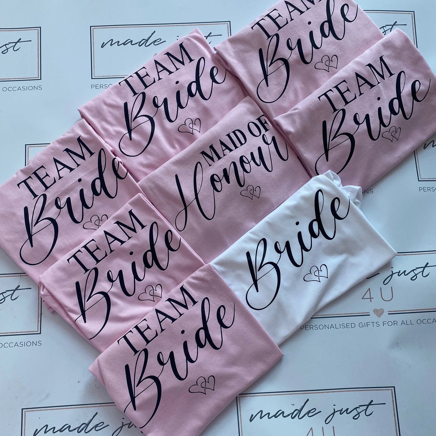 Personalised TEAM BRIDE Hen T-Shirts