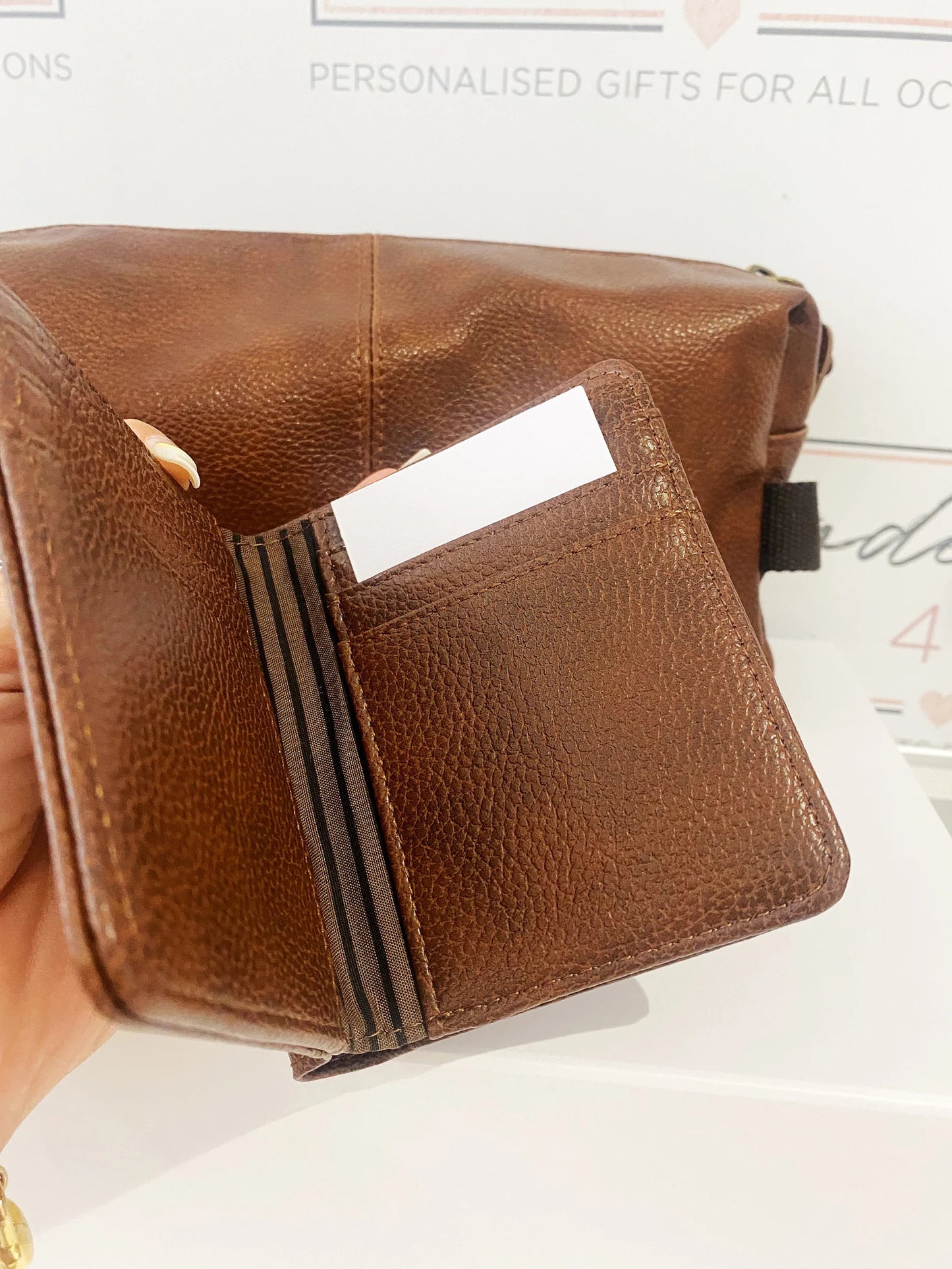 Personalised Mans Wash Bag & Wallet