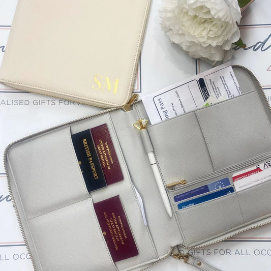 Personalised Travel document wallet & Passport holder