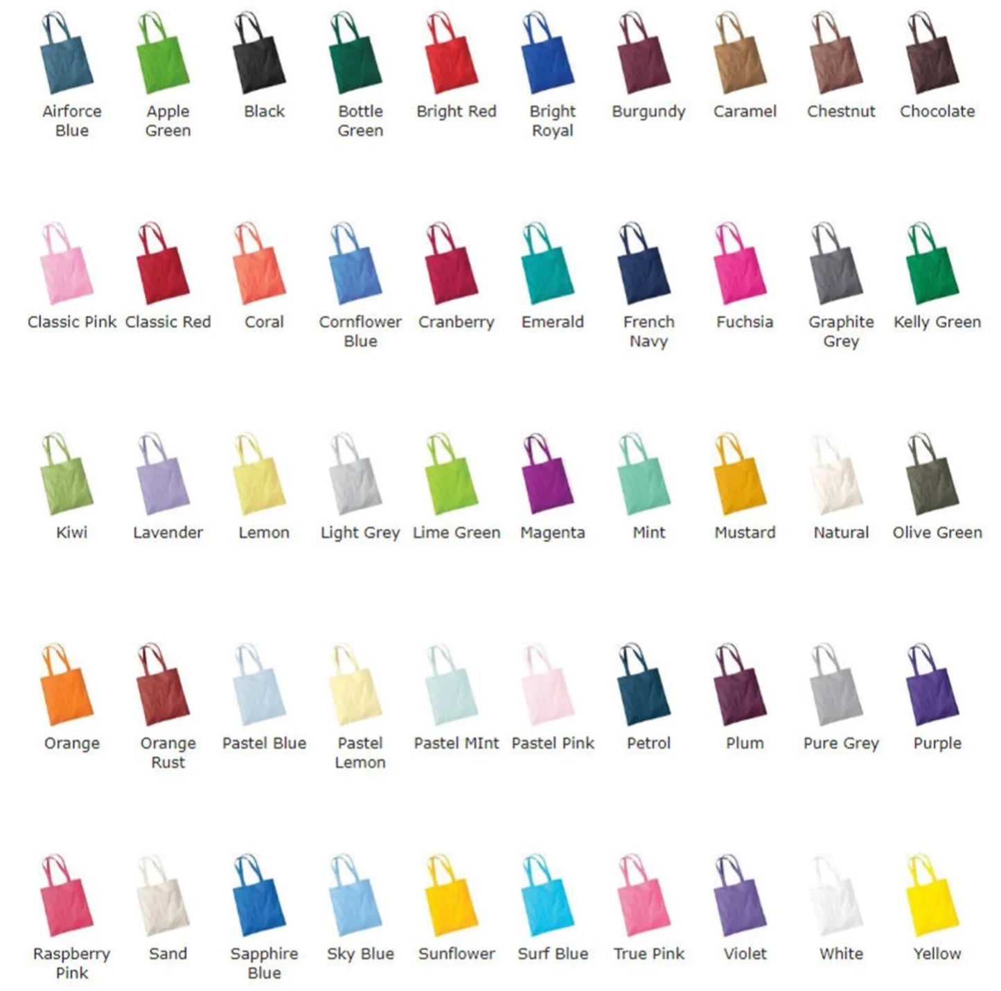 Personalised Tote Bag (Choice of Colours), birthday gift, Shopping bag, wedding tote bag, hen tote bag, party bag