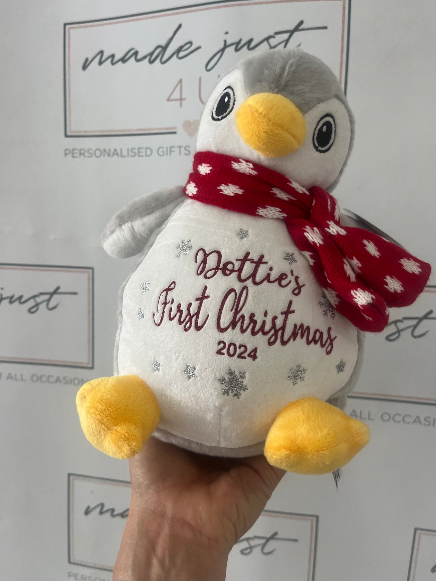 Personalised First ChristmasTeddy