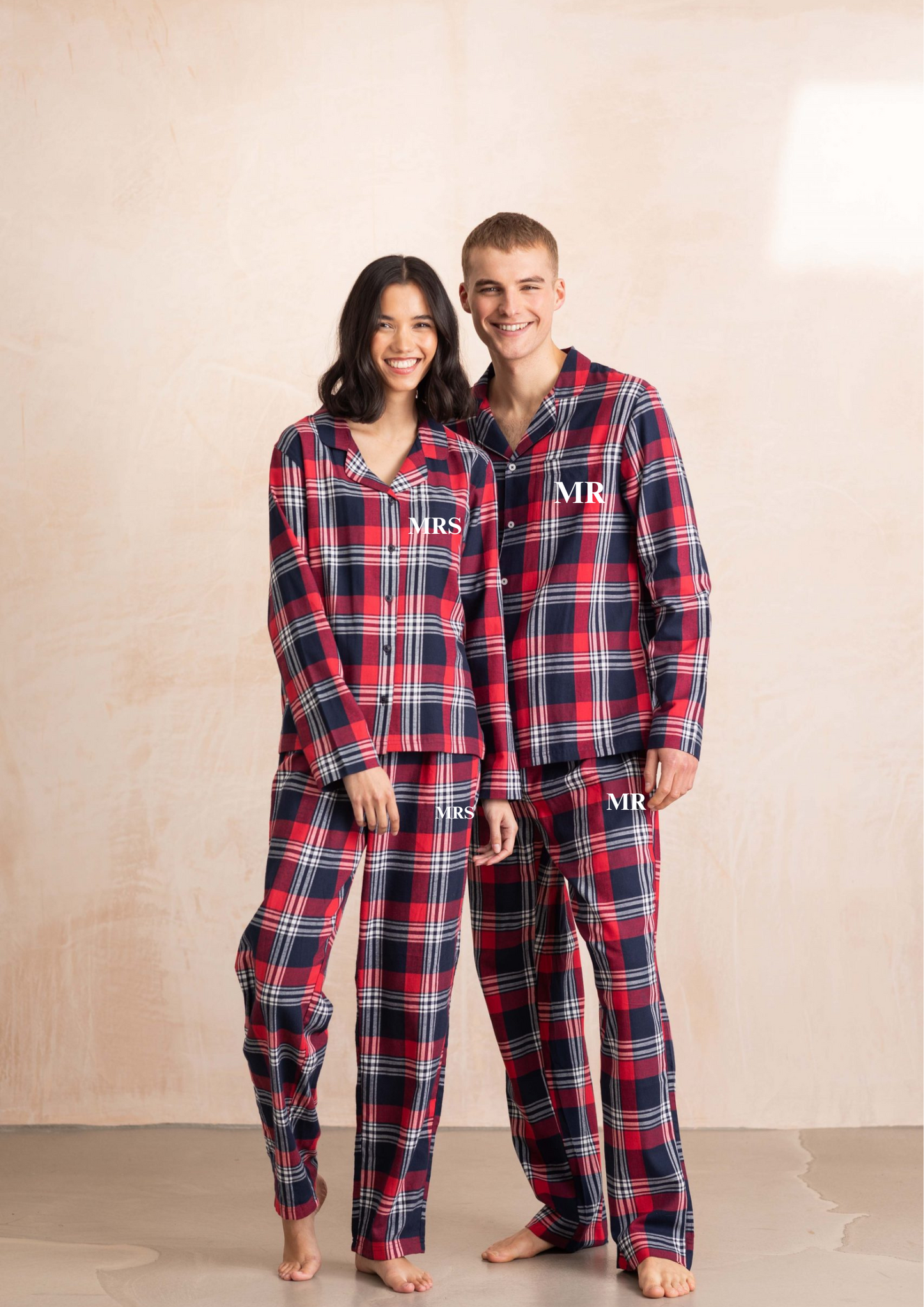 Personalised INITIALS FAMILY Matching Tartan Family Christmas Pyjamas Sets/ Christmas pjs / family christmas pjs / baby christmas pjs