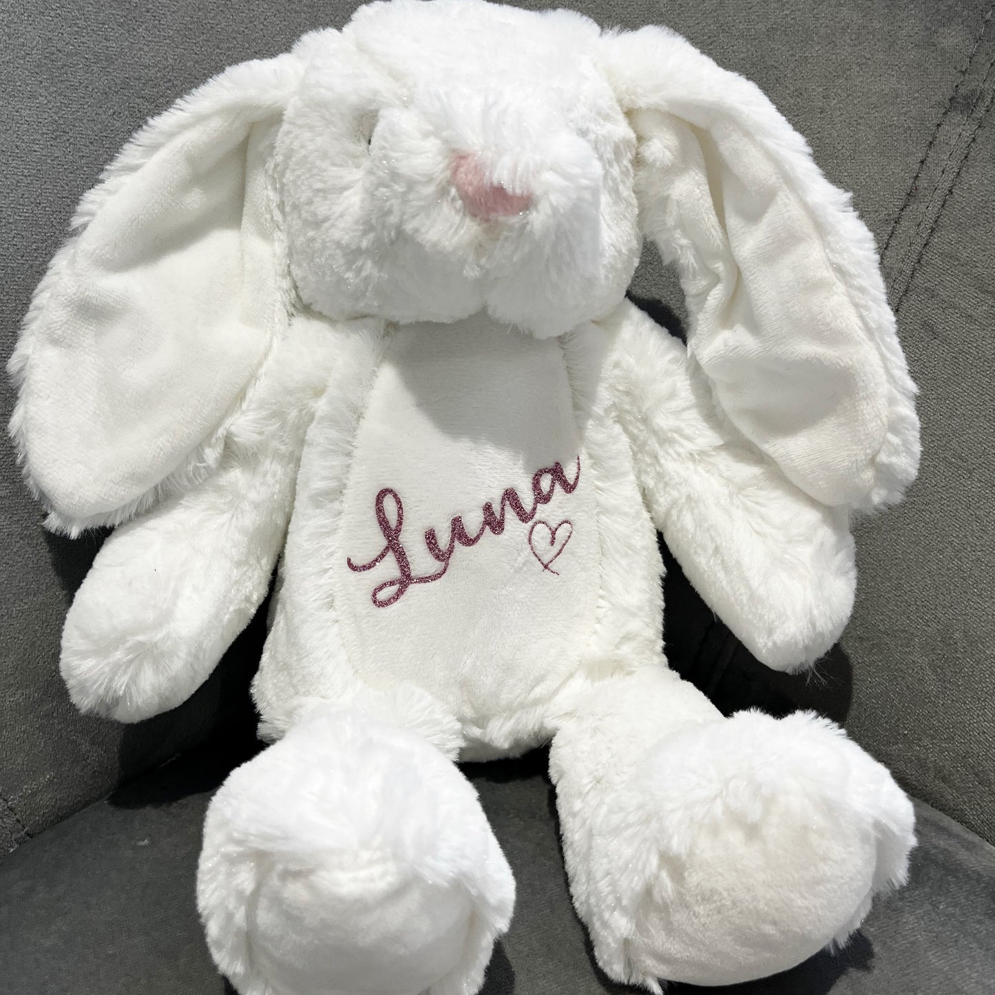 Personalied Bunny, Easter Bunny Gift, New Born or child Birthday Gift