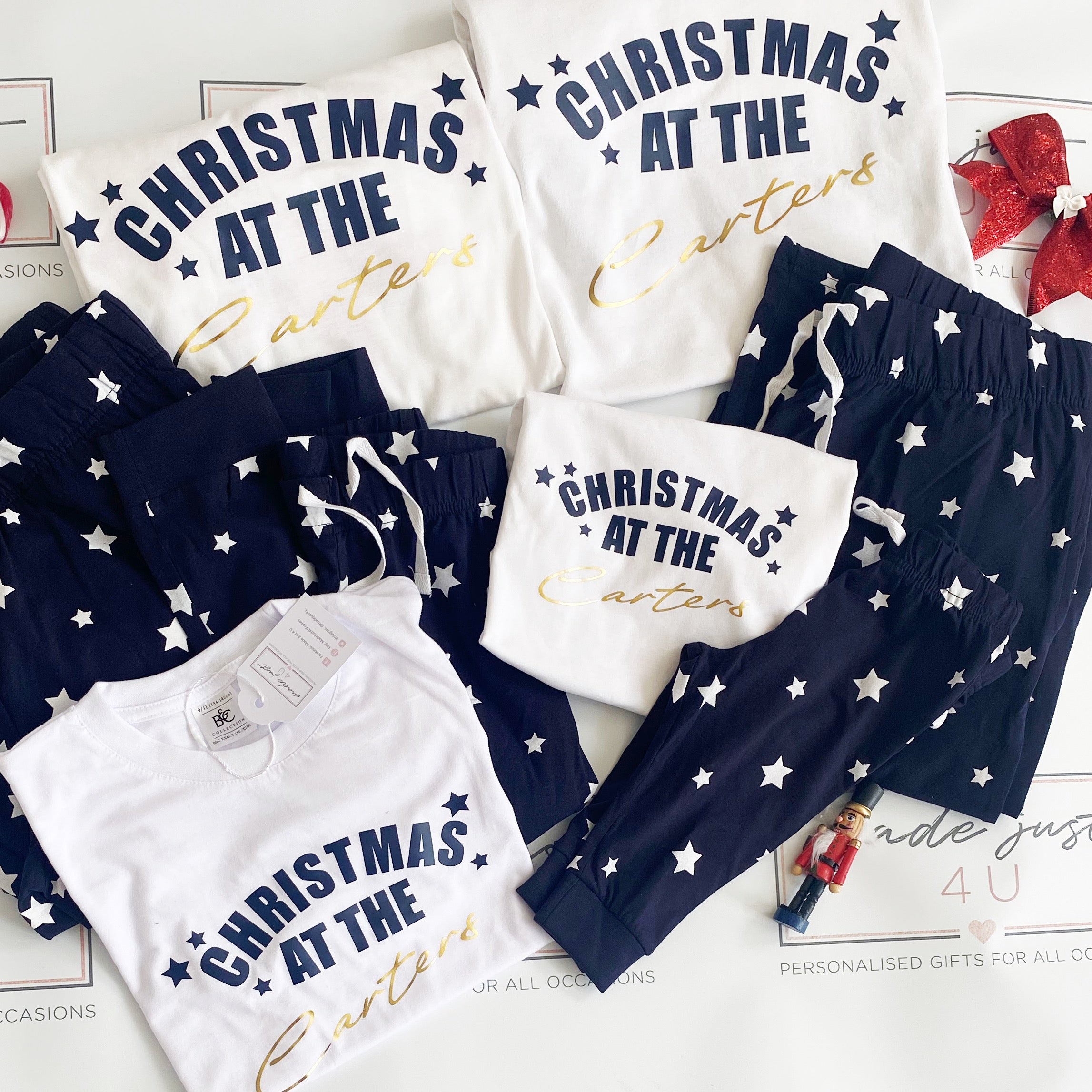 Personalised discount pjs family