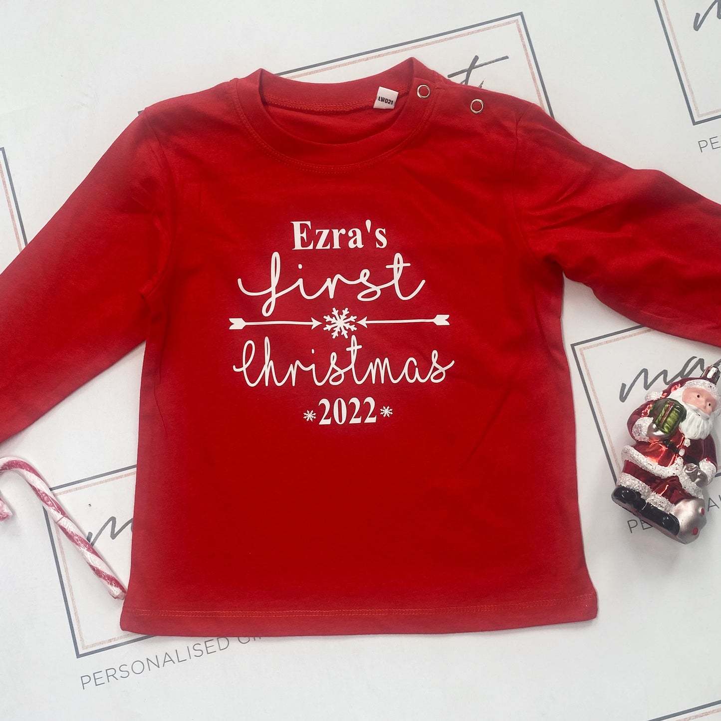 Personalised Baby's First Ever Christmas Top