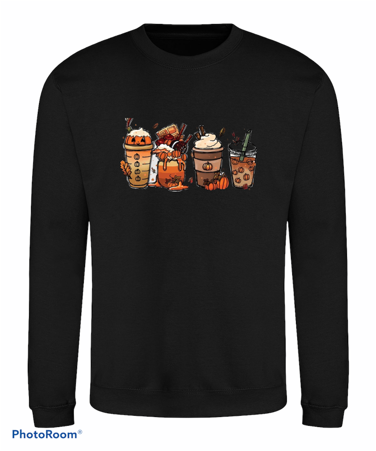 Fall Crewneck Autumn Coffee Jumper Sweatshirt pumpkin spiced latte autumn design