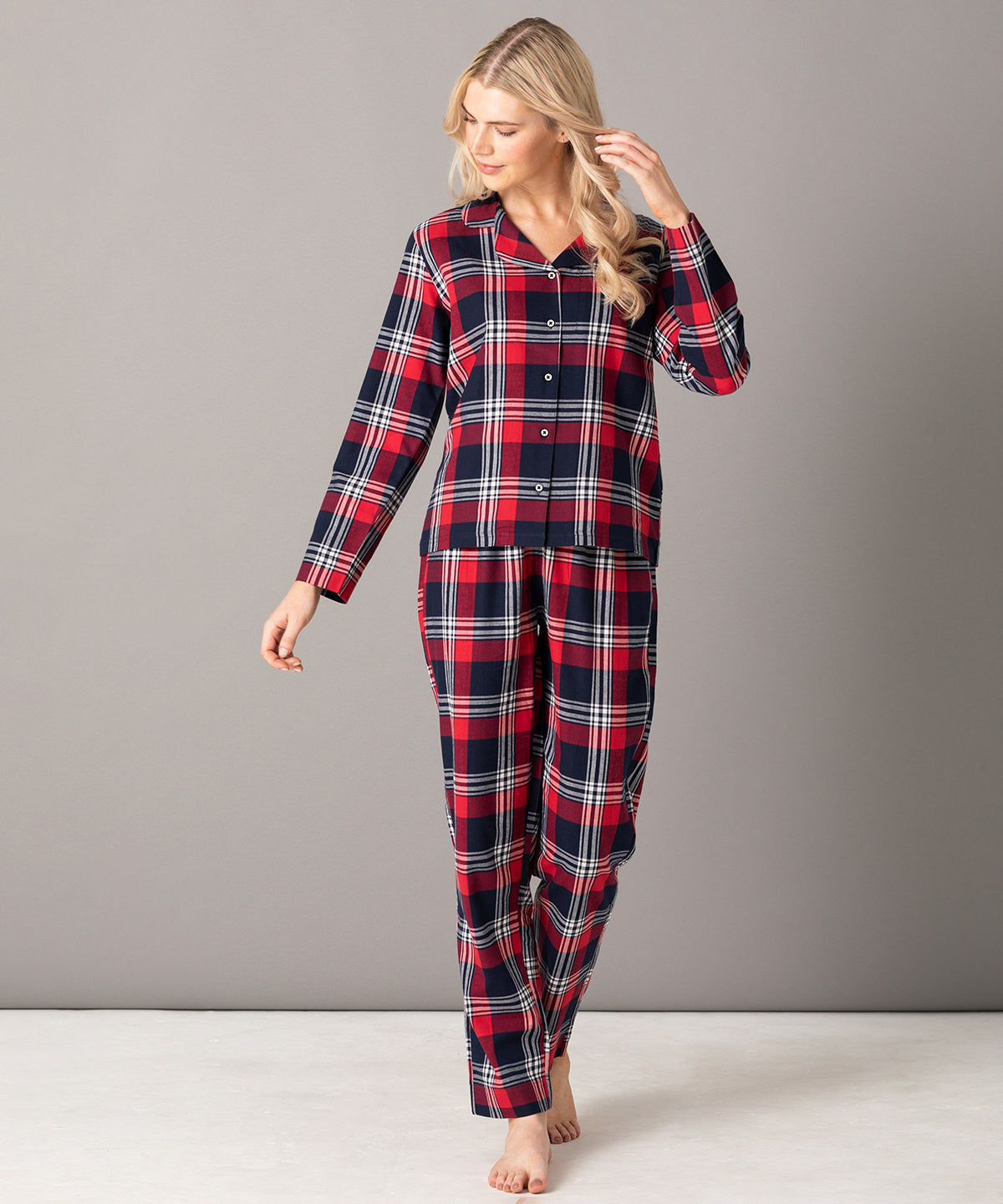 Christmas Pjs, Personalised Matching Tartan Family Christmas Pyjamas Sets